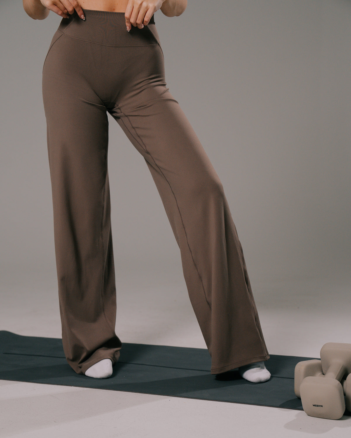 Aura Wide Leg Pant Long - Wheat product media