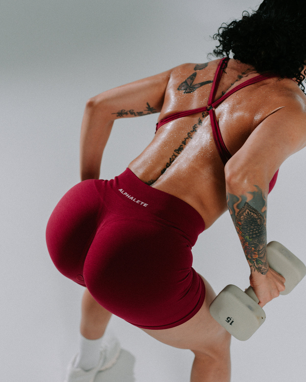 Pump Mid Rise Short - LT Heather product media