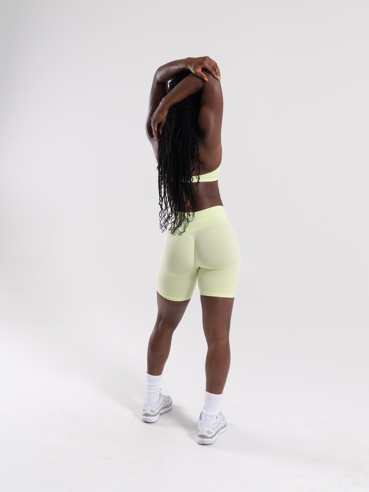 Pump Mid Rise Biker Short - LT Heather product media