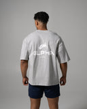 Alpha Tee - Med Heather Grey