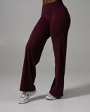 Aura Wide Leg Pant Long - Merlot