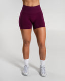 Amplify Mid Rise Short in Mulberry – women's shorts in nylon and polyester fabric