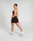 Amplify Ultra-High Rise Short in Cashmere – Alphalete women's shorts, view 8