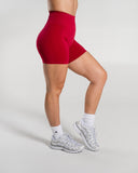 Amplify Ultra-High Rise Short in Scarlet – women's shorts with breathable fabric