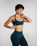 Amplify Minimal Bra in Deep Sea – Alphalete women's sports bra
