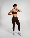 Amplify Minimal Bra in Cashmere – Alphalete women's sports bra, view 6