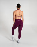 Amplify Ultra-High Rise Legging in Mulberry – women's high-rise seamless compression legging, view 5