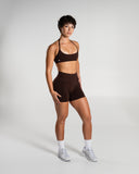 Amplify Mid Rise Short in Cashmere – women's shorts with breathable fabric, view 7