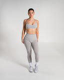 Amplify Ultra-High Rise Legging in LT Heather – women's high-rise seamless compression legging, view 5