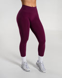Amplify Mid Rise Legging in Mulberry – women's legging with breathable fabric