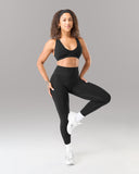 Amplify Mid Rise Legging - Black Matter