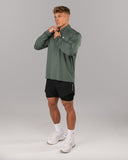 Racer Quarter Zip - Muted Sky