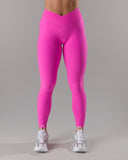 Wrap Mid Rise Legging - Malibu Pink