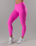Wrap Mid Rise Legging - Malibu Pink