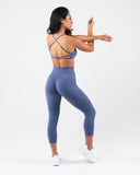 Aura Ultra-High Rise Capri - Dusty Blue