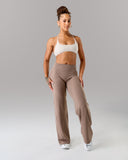 Aura Wide Leg Pant Regular - Mocha