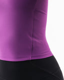 Basics Open Back Top - Purple Noir
