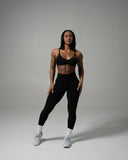 Pump Mid Rise Legging - Black