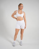 Vortex Bra in White – women's sports bra in nylon and polyester fabric, view 5