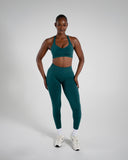 Elevate Bra in Dark Teal – Alphalete women's sports bra