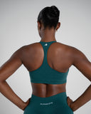 Elevate Bra in Dark Teal – women's sports bra in nylon and polyester fabric, view 5