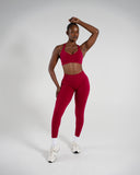 Elevate Bra in Strawberry Jam – women's seamless high-support sports bra, view 4