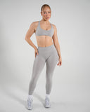 Vortex Bra in LT Heather – women's seamless light-support sports bra, view 7