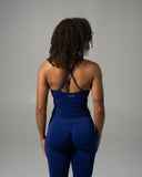 Crossed Push Tank - Indigo