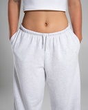 Core Midweight Fleece Sweatpant in LT Heather – women's sweatpants in cotton and polyester fabric, view 5
