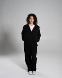 Core Midweight Fleece Zip Hoodie in Black – Alphalete women's hoodie