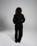Core Midweight Fleece Zip Hoodie in Black – women's hoodie, view 4