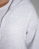 Core Midweight Fleece Zip Hoodie in LT Heather – women's hoodie in cotton and polyester fabric, view 5