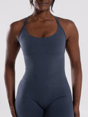 Pump Bodysuit - Dusty Navy