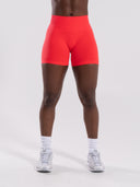 Pump Mid Rise Short - Neon Red