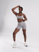 Pump High Rise Short - LT Heather