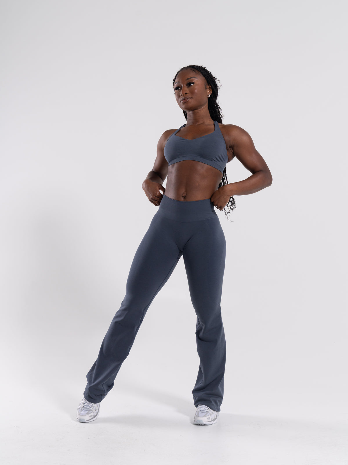 Pump Mid Rise Flared Pant - Khaki product media