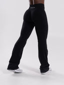 Pump Mid Rise Flared Pant - Black