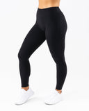 Dip Back Mid Rise Legging - Black