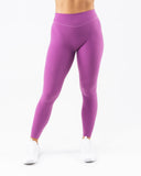 Dip Back Mid Rise Legging - Purple Noir