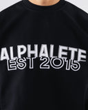 Establishment Split Crewneck - Black