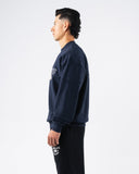 Establishment Split Crewneck - Deep Navy