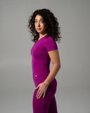Glass Tee - Dark Fuchsia