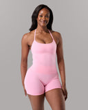 Halter Push Tank - Rose