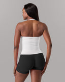 Halter Push Tank - White