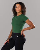 Icon Baby Tee - Court Green