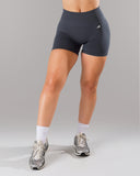 Pump Mid Rise Short - Dusty Navy w/ Logo