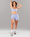 Pump Mid Rise Short - Skyline w/ Logo