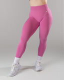 Pump Mid Rise Legging - Orchid w/ Logo