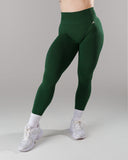 Pump Mid Rise Legging - Court Green w/ Logo