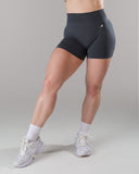 Pump Mid Rise Short - Dusty Navy w/ Logo